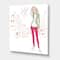 Designart - Trendy Fashion Girl II - Children's Art Canvas Wall Art Print